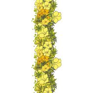 seamless background yellow exotic flowers N2
