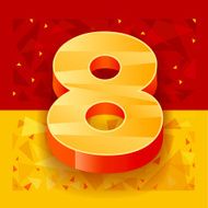 The pattern of numbers for use in banner ads N16