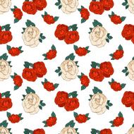 Seamless pattern with roses N83