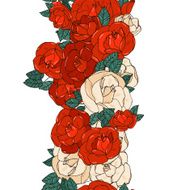 Seamless background with roses N6