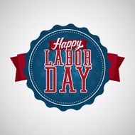 Happy Labor Day Badge Label N2