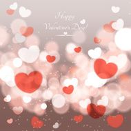 Glow Soft Hearts Valentines Day Background