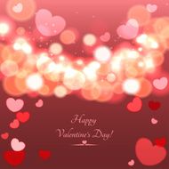 Glow Soft Hearts Valentines Day Background N2