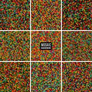 set background abstract mosaic of the pixel pattern and squares N5