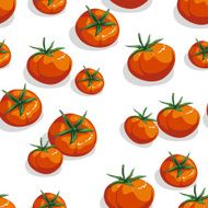 Red cherry tomatoes on a white background