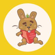 animal rabbit cartoon theme elements N10