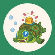 animal turtle cartoon theme elements