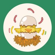animal chicken cartoon theme elements N3