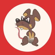 animal mouse cartoon theme elements N8