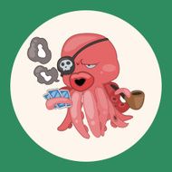 animal octopus cartoon theme elements