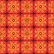 Abstract orange symmetric square texture made seamless