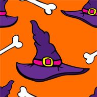 witch hat with bones