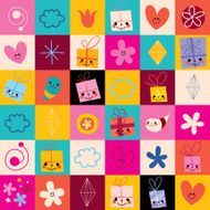 gift wrapping paper seamless pattern