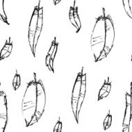 Seamless pattern with feathers N32