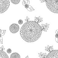 Seamless texture with asters N37