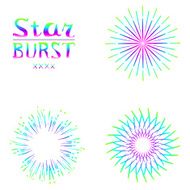 Set of retro abstract backgrounds N17