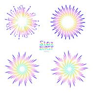 Set of retro abstract backgrounds N19