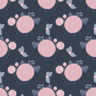 Seamless texture with asters N38