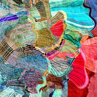 abstract watercolor background wave N3