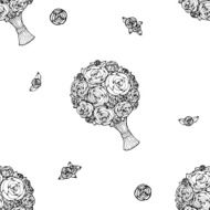 Vector seamless wedding background N3