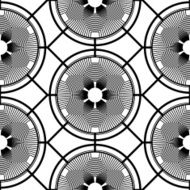 Black and white geometric seamless pattern N98