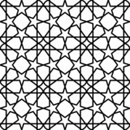 Black and white geometric seamless pattern background