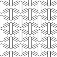 Black and white geometric seamless pattern N102