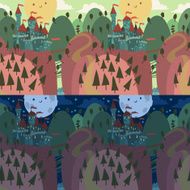 Cartoon Castle on a Hill