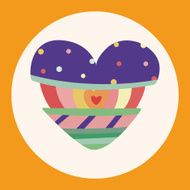 love heart cartoon elements vector eps N11