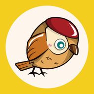 bird cartoon theme elements vector eps N13