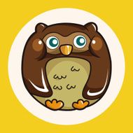 owl cartoon theme elements vector eps N2