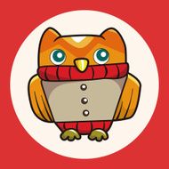 owl cartoon theme elements vector eps N3