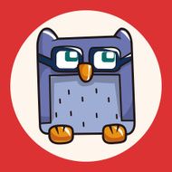 owl cartoon theme elements vector eps N5