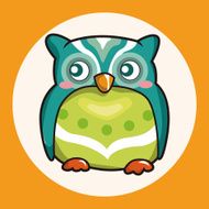 owl cartoon theme elements vector eps N9