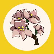 flower theme elements vector eps N21