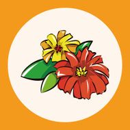 flower theme elements vector eps N24
