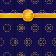 Seamless Patterns with Marine Element N4