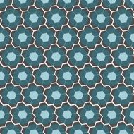 Pattern blue flower