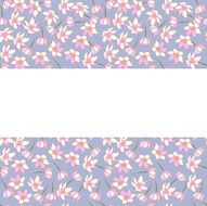 Background with spring flowers and place for text