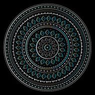 Silver mandala N17