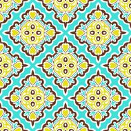 Abstract seamless ornamental vector pattern for fabric N4
