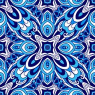 Abstract vector seamless pattern Flourish ornament design N2