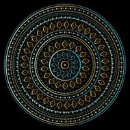 Gold mandala N11