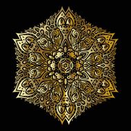 Gold mandala N16