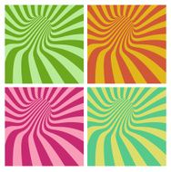 tunnel vortex in multiple color stripe pattern