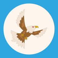bird eagle cartoon theme elements vector eps