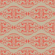 Vector thai floral decorative ornament EPS illustration N8