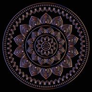 Gold mandala N18