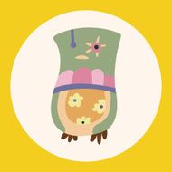 owl cartoon theme elements vector eps N17