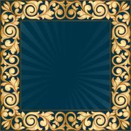 Golden decorative frame